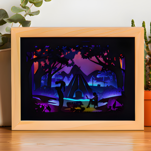 Shadowbox Noche en el Bosque: Decora tu hogar con magia y misterio